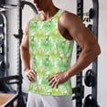 thumbnail image 5 of Lsque Happy St. Patrick's Day Pattern Mens Tank Tops Muscle Athletic Quick Dry Sleeveless Workout Fitness T Shirts Beach Tank Top, Loose-fit Sleeveless Shirt for Men-, 5 of 7