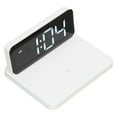 thumbnail image 4 of Reloj despertador Cargador inalámbrico Interfaz de salida USB blanca Carga rápida Pantalla LED Volumen ajustable Equipo electrónico, 4 of 14