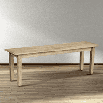 Suffolk Mahogany Solid Wood Bench - Rustic Grey Wash