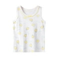 thumbnail image 1 of MIASHUI Débardeurs Graphiques Sans Manches pour Filles Tout-Petits, Blanc, 3-4 Ans, 1 of 3