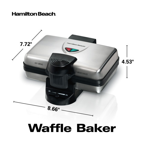 hamilton beach 26009 belgian style waffle baker
