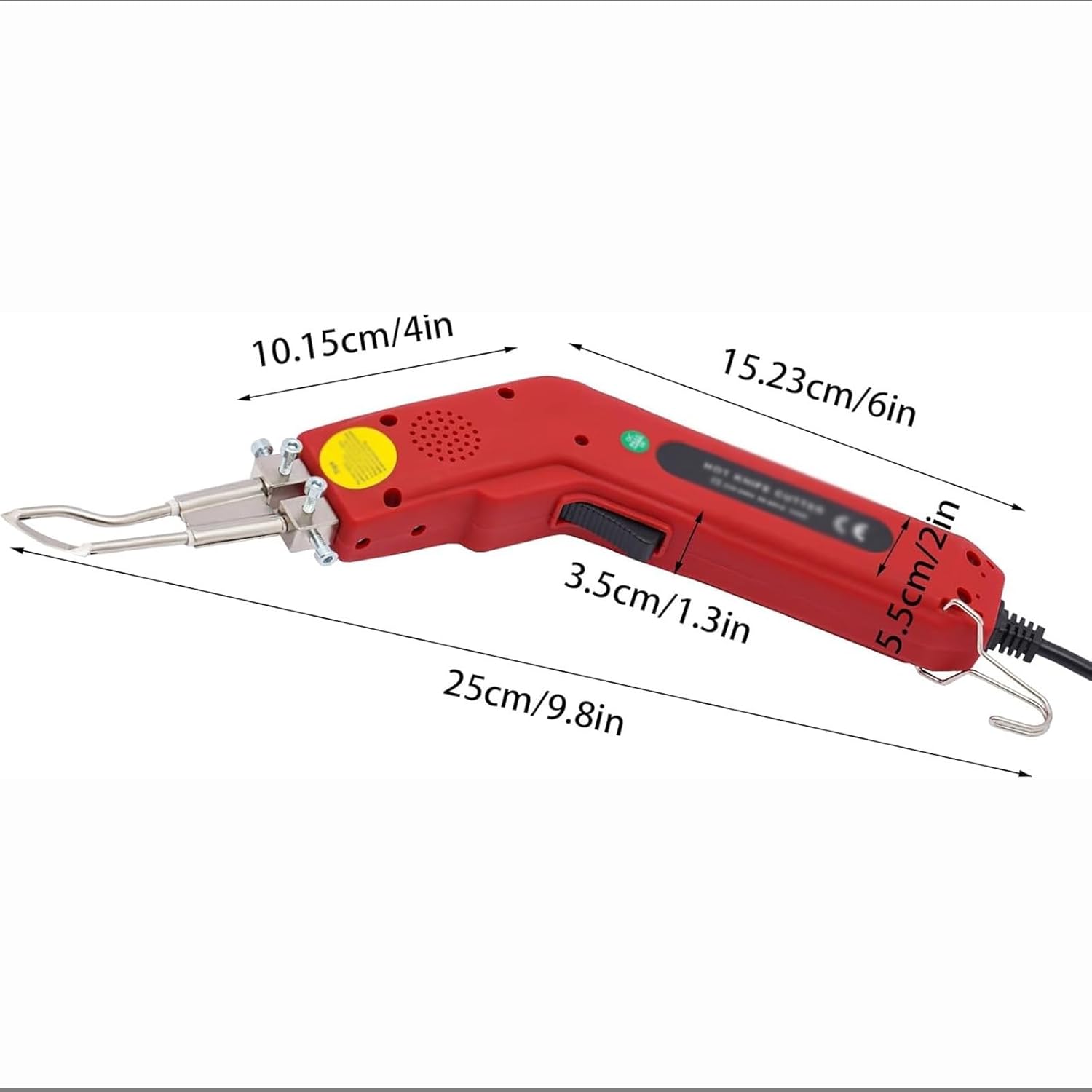 Electric Hot Knife Cutter Tool, Electric Foam Grooving Carving Knife with 15-Position Temperature Adjustment Knob, for Foam Sponge Cloth Canvas Ribbon Nylon Rope Cutting