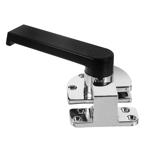 LEORX 1Set Zinc Alloy Freezer Door Latch Heavy Duty Lock for Home Use Black