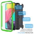 thumbnail image 6 of EBIZCITY Phone Cases for Samsung Galaxy A14 5G (2022) 6.6", [Built-in Screen Protector] Combo Holster Belt Clip [Heavy Duty] [Kickstand] Full-Body Rugged Holster Case -Green, 6 of 6