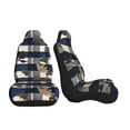 thumbnail image 4 of Car Seat Covers Are Protected From Dust And Spillage And Elastic Straps Are Easy To Install For Easy Car Suv Truck Delivery Plaid Fall Camo Royalblue_2 1, 4 of 8