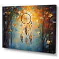 thumbnail image 2 of Designart Décoration Murale Attrape-Rêves, art Mural Attrape-Rêves, Attrape-Rêves Bleu Chuchotements Expressionnistes, art Mural Traditionnel Bleu sur Toile, 40x30 Pouces, 2 of 5