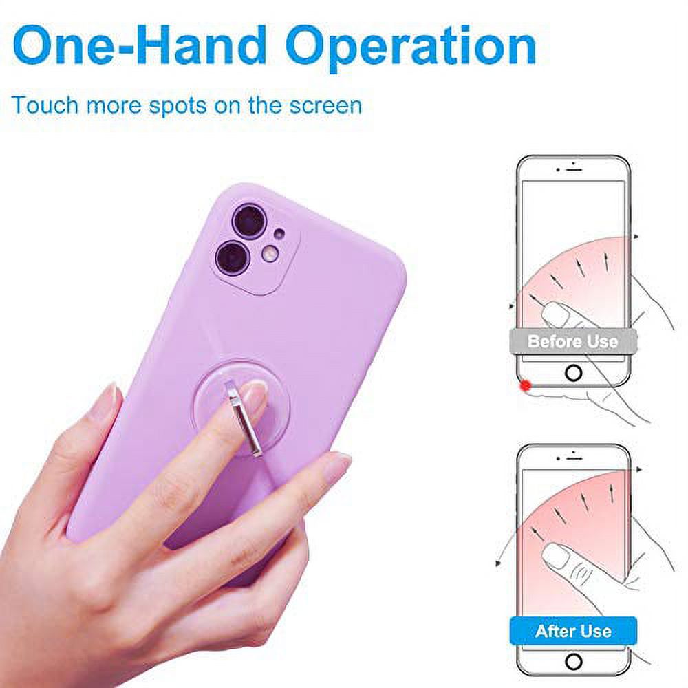 Transparent Cell Phone Ring Holder 360 Degree Rotation Finger Grip Hol –  CASES OF MINE