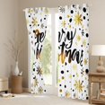 thumbnail image 3 of Manfei Merry Christmas Black Out Curtains for Teensfemale Men,Gradient Xmas Snowflake Curtains Pack of 2 (42x63 Each),Polka Dots Bedroom Curtains,Breathable Home Decor, 3 of 6