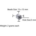 thumbnail image 2 of 100 Natural Octagonal Wooden Beads Geometric Design, For Diy Handmade Jewelry Making(15mm), 2 of 5
