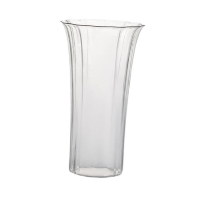 Jarrón transparente decorativo irrompible, elegante y transparente, para mesa de comedor interior, decoración del hogar, oficina y sala de estar. Estilo B