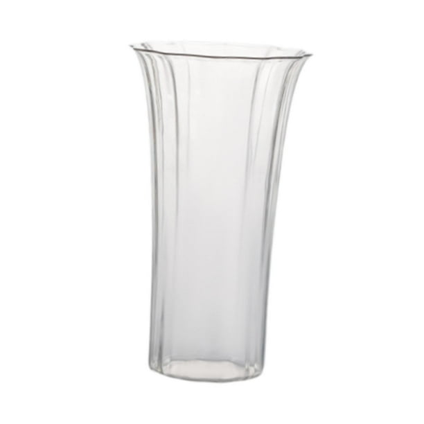 Jarrón transparente transparente simple para centros de mesa, jarrón decorativo para ramo inferior Estilo B