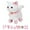 White, variant on Interactive Plush Pet Cat,Electronic Plush Toy Cat with Remote Control Leash,Walking, Barking,Wagging Tail & Nod Head, Includes Puppy Accessories for 3+ Girls