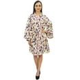 thumbnail image 4 of Bimba Women's Floral Printed Bridesmaid Kimono Robe With Belt Coverup Wrap - 16, 4 of 5