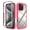 Pink, variant on Feishell Slim Case for iPhone Air, Military Grade Shock Absorption Two-layer Protection Hard PC & Soft TPU Transparent Anti-Scratch Lightweight Clear Ultra Thin Phone Case,Blue