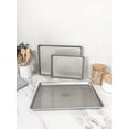 thumbnail image 4 of Nonstick Half Sheet Pan and Quarter Sheet Pan, Set of 2, Aluminized Steel, 4 of 6