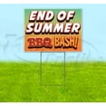 thumbnail image 1 of End Of Summer Bbq Bash (18" x 24") Yard Sign, Includes Metal Step Stake, 1 of 6