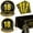 Black Gold 18th Birthday-20, variant on PIXHOTUL Sports Themed Design Non Toxic Materials Disposable Paper Plates