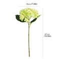 thumbnail image 3 of Artificial Hydrangea - Orange - 3Pcs 16.4In Artificial Hydrangea Silk Flowers Bouquet Faux Hydrangea Stems for Wedding Centerpieces Home Decor (White 5) - 3*Artificial Hydrangeas, 3 of 8