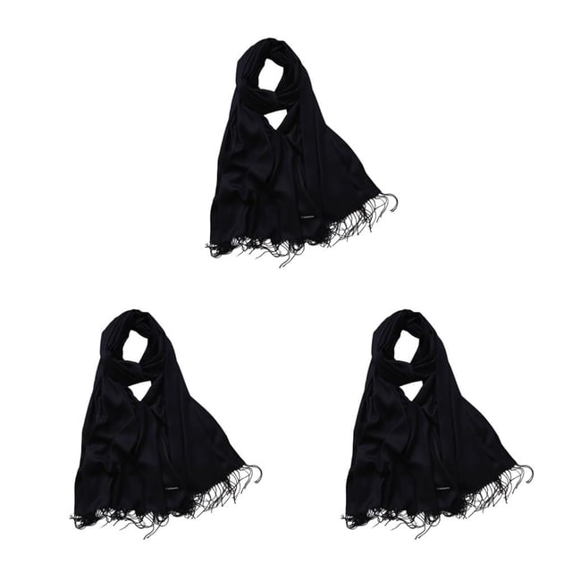 Sonducket Bufanda de mujer con borla bufandas gruesas de invierno hechas a mano para mujer chal de Cachemira envuelve decoraciones de vacaciones Type2 NO2