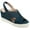 Blue, variant on Journee Womens Ronnie Wedge Heel Slip On Sandals
