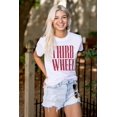 thumbnail image 3 of Third Wheel Funny Sarcastic Dating Plus Size Crewneck Graphic Tee Shirt Brisco Brands 3X, 3 of 4