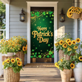 thumbnail image 6 of LUUFILx Happy Patrick's Day Banner Decoration Festive Backdrop Shamrock Theme Event Photography Props Party Supplies Background, 6 of 8