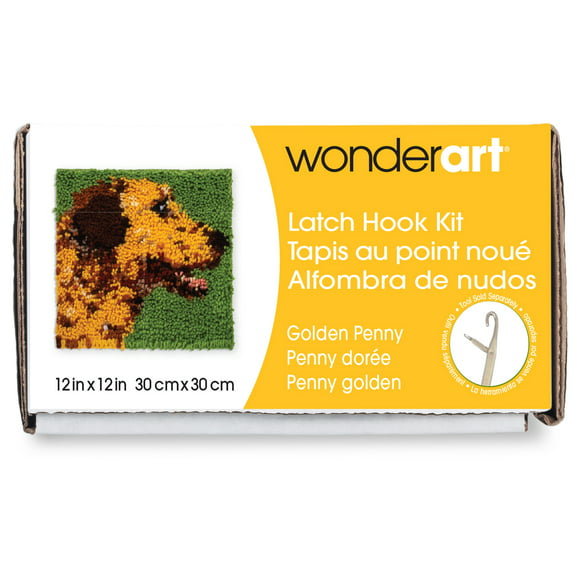 Wonderart Loquet Crochet Kit 12" X 12"-Doré Penny 426908