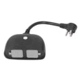 thumbnail image 1 of Toma de corriente inteligente para exteriores con control por voz, control remoto por WiFi, clasificación IP64, enchufe estadounidense de 15 A, resistente al agua, 110-240 V CA, 1 of 8