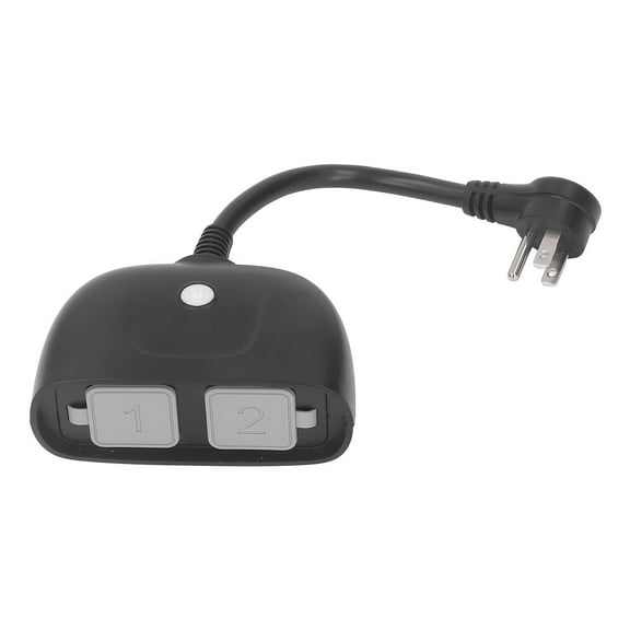 Waterproof 110-240VAC, 15A US Plug, IP64 Rated, WiFi Remote Control Voice Controlled Smart Outdoor Socket