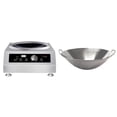 thumbnail image 2 of SPT SR-34BWC-450E 3400W Countertop Commercial Wok Cooktop (220-240V) with 18″ Stainless Steel Wok, 2 of 2