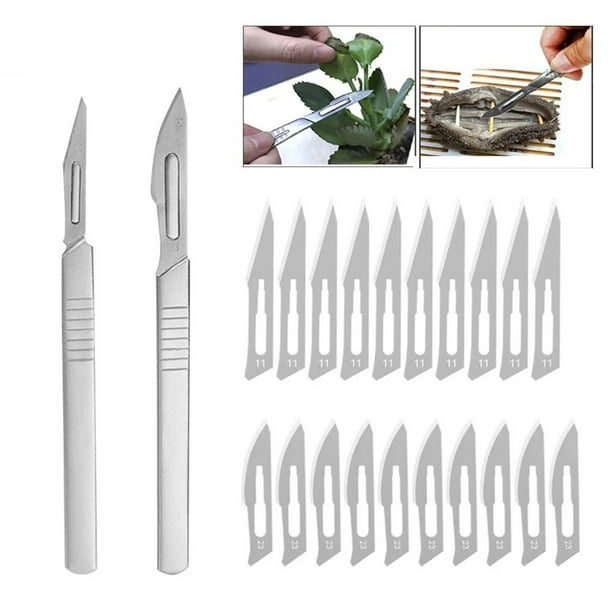 9Pcs Carbon Steel Surgical Scalpel Blades PCB Circuit Board + (3