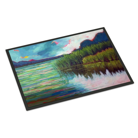 Carolines Treasures PPD3018MAT Moved upon the Water Door Mat Indoor Rug or Outdoor Welcome Mat 18x27 Doormat  27"L x