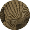 thumbnail image 1 of Ahgly Company Machine Washable Indoor Round Transitional Light Brown Area Rugs, 3' Round, 1 of 7