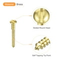 thumbnail image 4 of Uxcell Wood Screws M3 x 30mm Slotted Round Head Brass Self-Tapping Screw WoodWorking Screw 60 Pack, 4 of 6