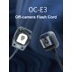 thumbnail image 2 of Cable de flash JShteea OC-E3 1 2 m fuera de la cámara enfoque remoto sincronización zapata caliente, 2 of 9