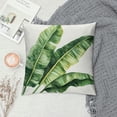 thumbnail image 2 of Acheng Palm Leaves with Lush Branches and Leaves Tropical Jungle Palm Leaves Plush Pillowcase White, 2 of 5
