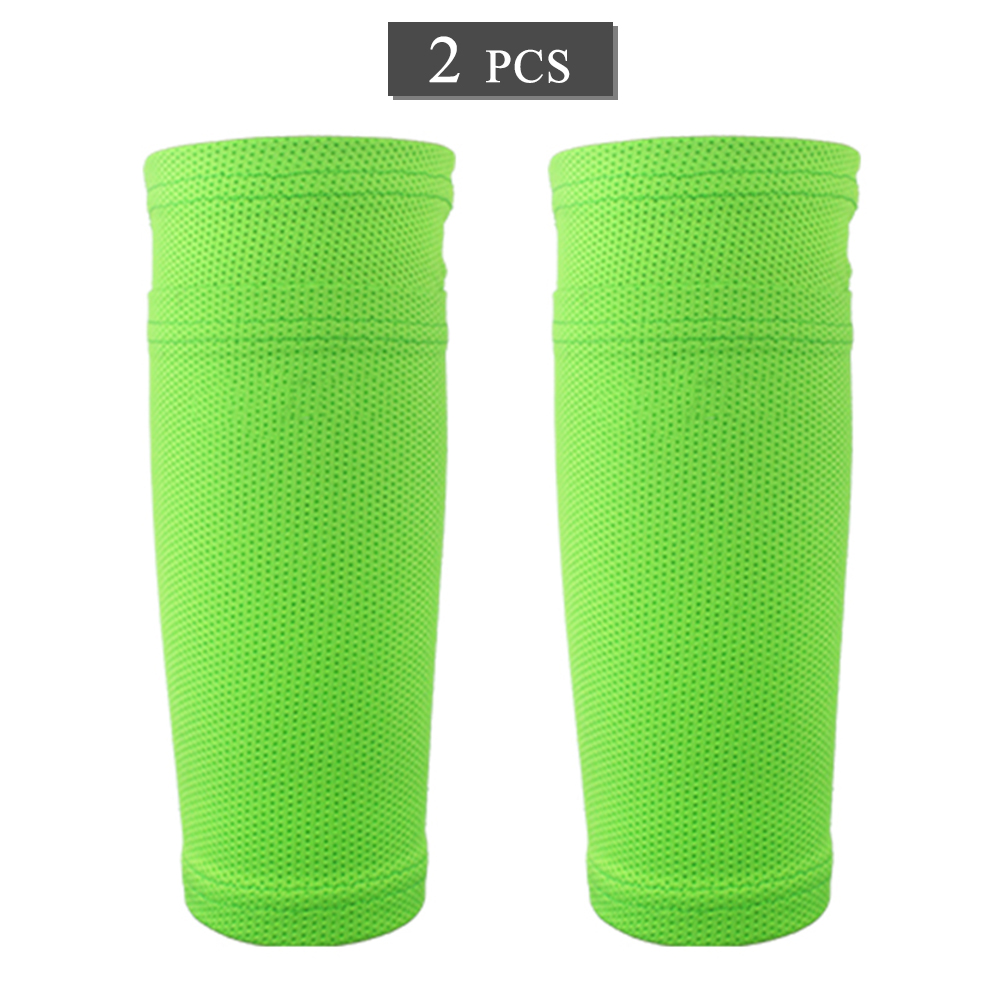 2 PCS Soccer Shin Sleeves Football Calf Socks Breathable Football