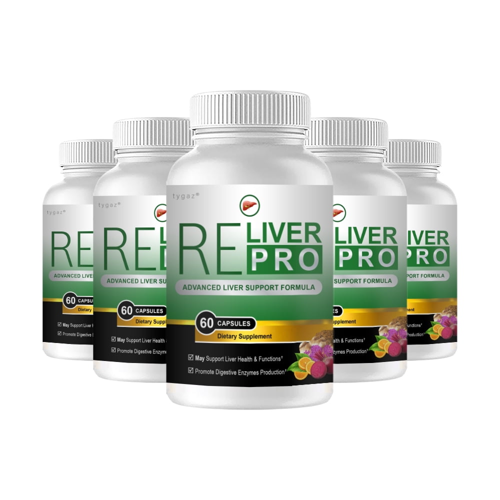 (5 Pack) Reliver Pro Capsules Reliver Pro Healthy Digestion Capsules