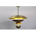 thumbnail image 3 of Brass Dish Chandelier The Timeless and Trending Lighting Piece for Your Home With Raw Brass Finsh Chandeliers, 3 of 4