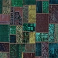 thumbnail image 1 of Ahgly Company Indoor Square Oriental Light Blue Modern Area Rugs, 7' Square, 1 of 4
