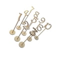 thumbnail image 2 of QualitChoice Wood Table Number Cards Place Cards Holders Wedding Party Table Number Signs For Events Wedding Party Numbers Parties 10 pcs Golden 8.7x35cm, 2 of 6