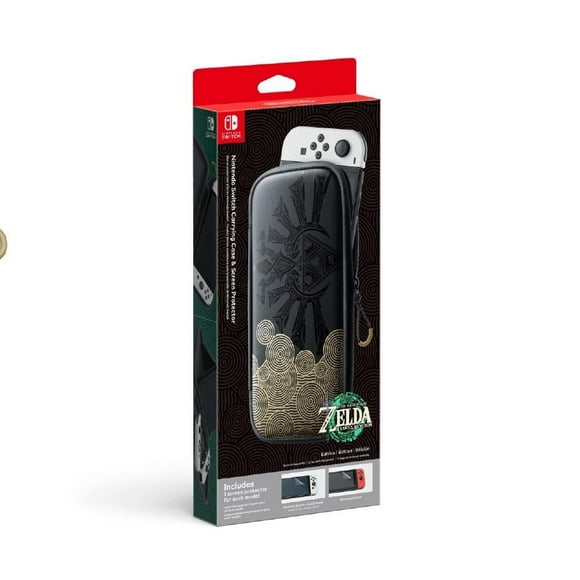 Funda Nintendo Switch Estuche negro edición TLOZ Tears of the Kingdom