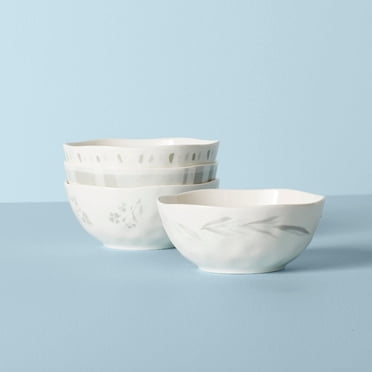 Lenox Blue Bay Melamine All-Purpose Bowls, Set Of 4 - 7.25 Inch Diameter, 20 Oz, Dishwasher Safe
