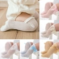 thumbnail image 2 of Baby Infant Girl Non-Slip Socks Knee High Lace Bow Princess Tights Stockings 0-3T, 2 of 5