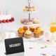 thumbnail image 3 of 20pcs 4 X 3 Inches Mini Chalkboard Table Tent Sign Chalkboard Buffet Tags Food Label For Party Tabl, 3 of 5