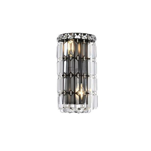 Elegant Lighting V2030W6BK-RC Applique Murale Maxime 6 Pouces, Noir