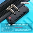 thumbnail image 4 of 3 Piece Luggage Set Hardside Spinner Suitcase with TSA Lock 20" 24" 28" Available, 4 of 9