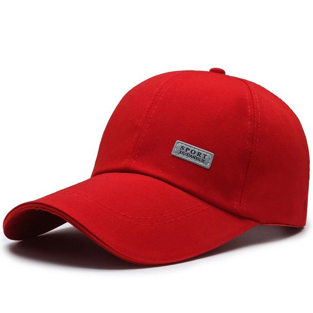 Sombrero de béisbol con visera extendida para hombre, gorra con protección solar, estilo coreano, con lengua de pato, para exteriores, novedad Fivean unisex
