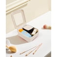 thumbnail image 4 of Bolsa de maquillaje FFPaw pequeña de silicona transparente impermeable para mujer, 4 of 7