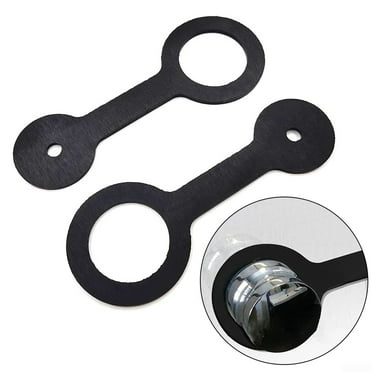 RV Shower Door Travel Latch for Camper Trailer Motorhome Black Silicone 2pcs